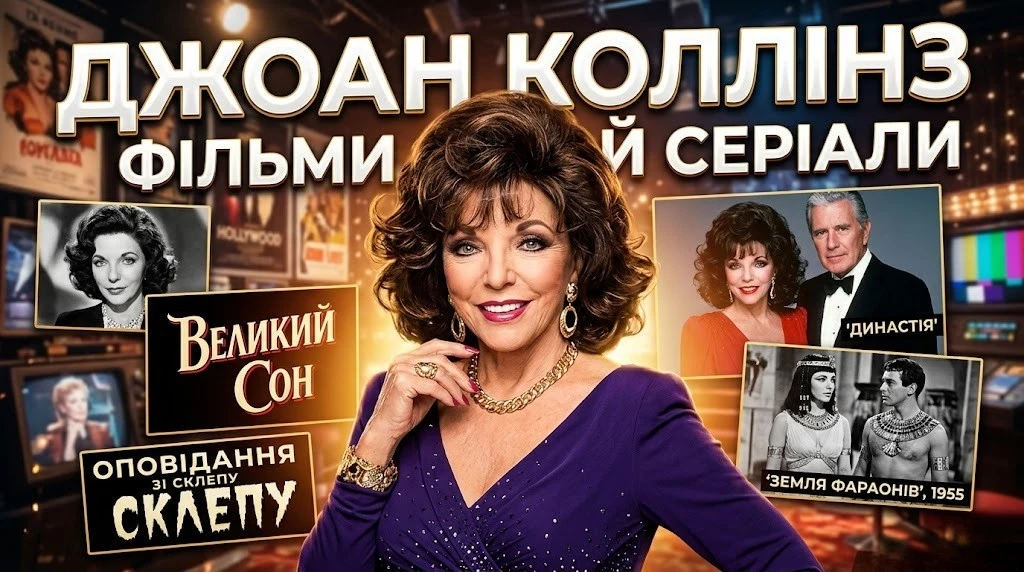 Джоан Коллінз фільми й серіали повна кінографія актриси