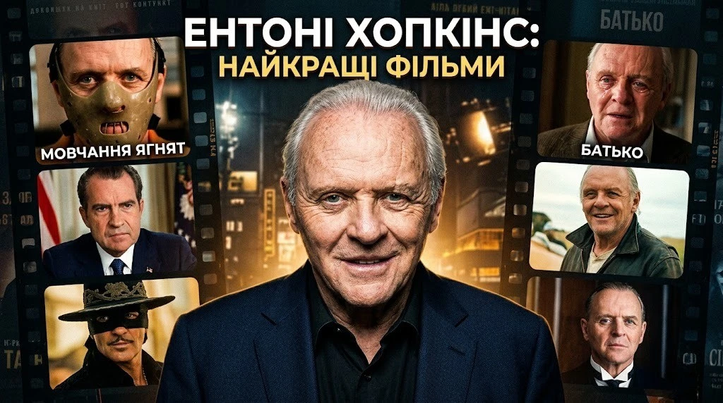 Найкращі фільми Ентоні Гопкінса в одній добірці