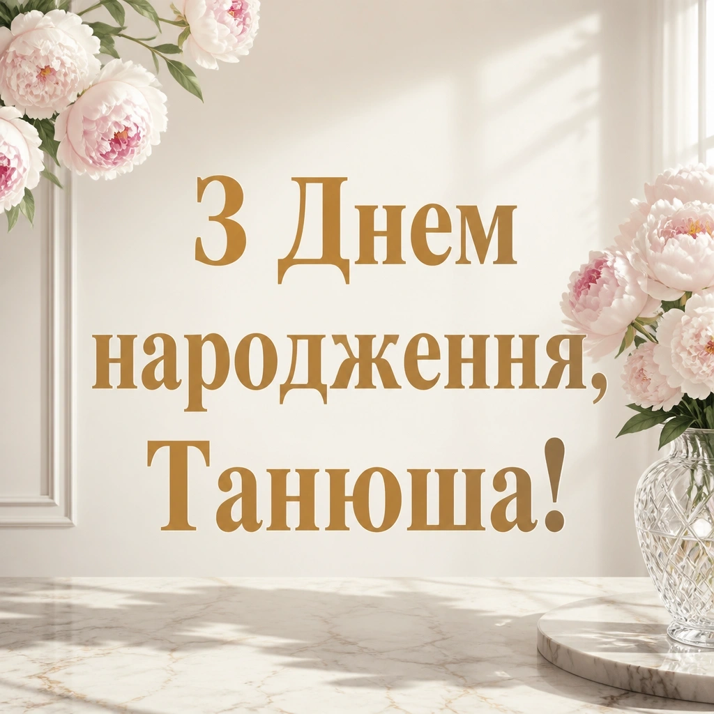 з днем народження танюша