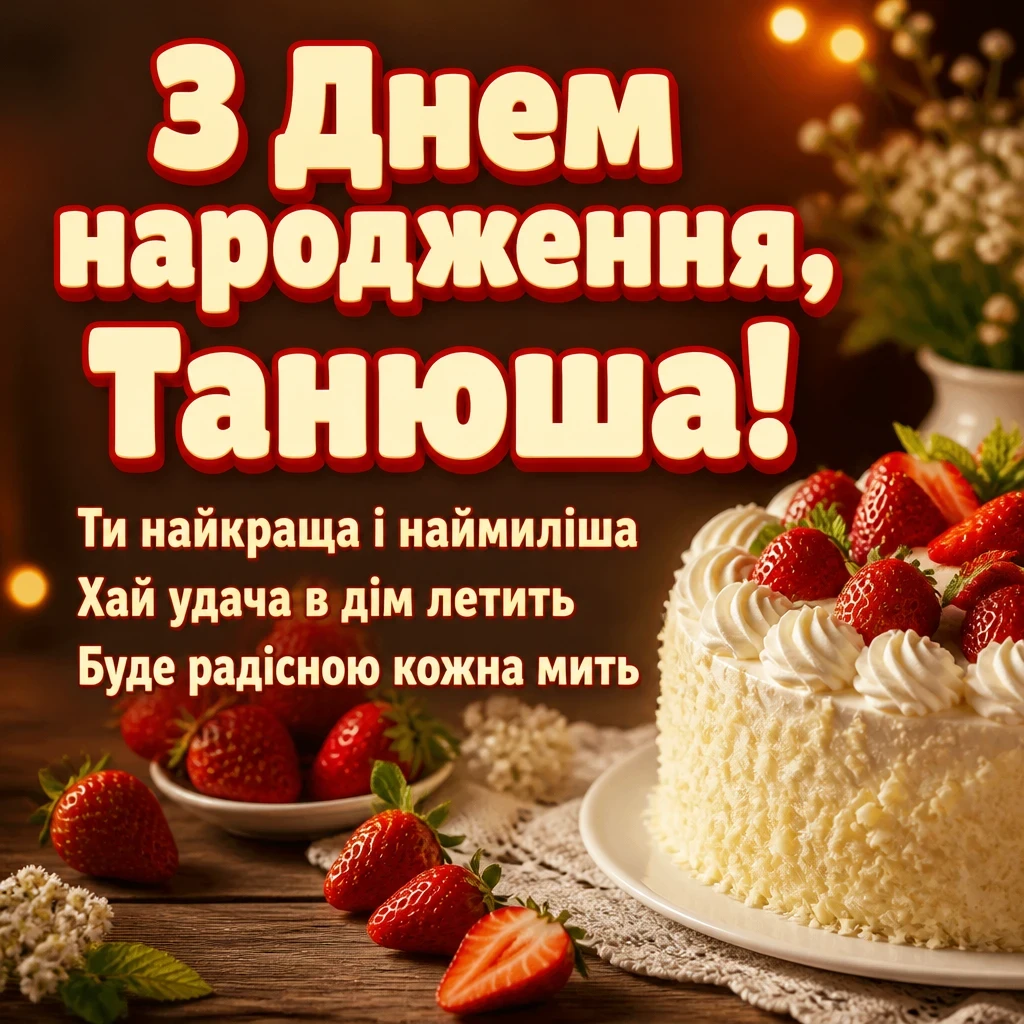 з днем народження танюша