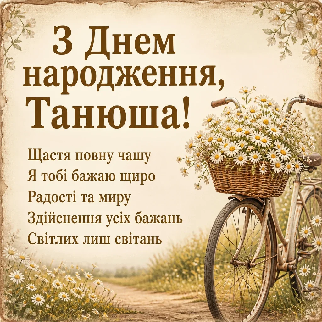 з днем народження танюша