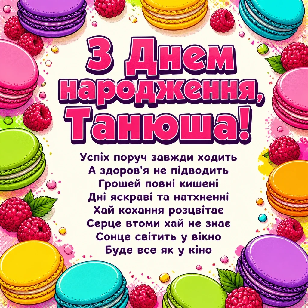 з днем народження танюша