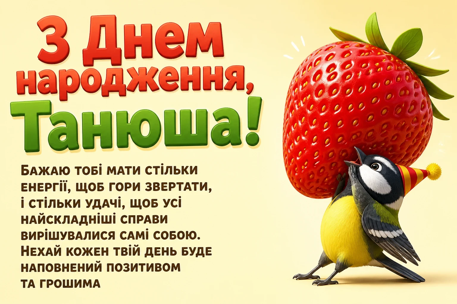 з днем народження танюша
