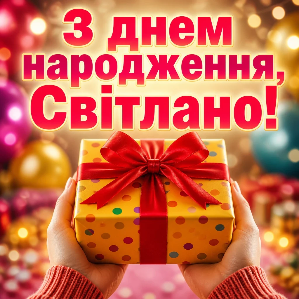 з днем народження світлана