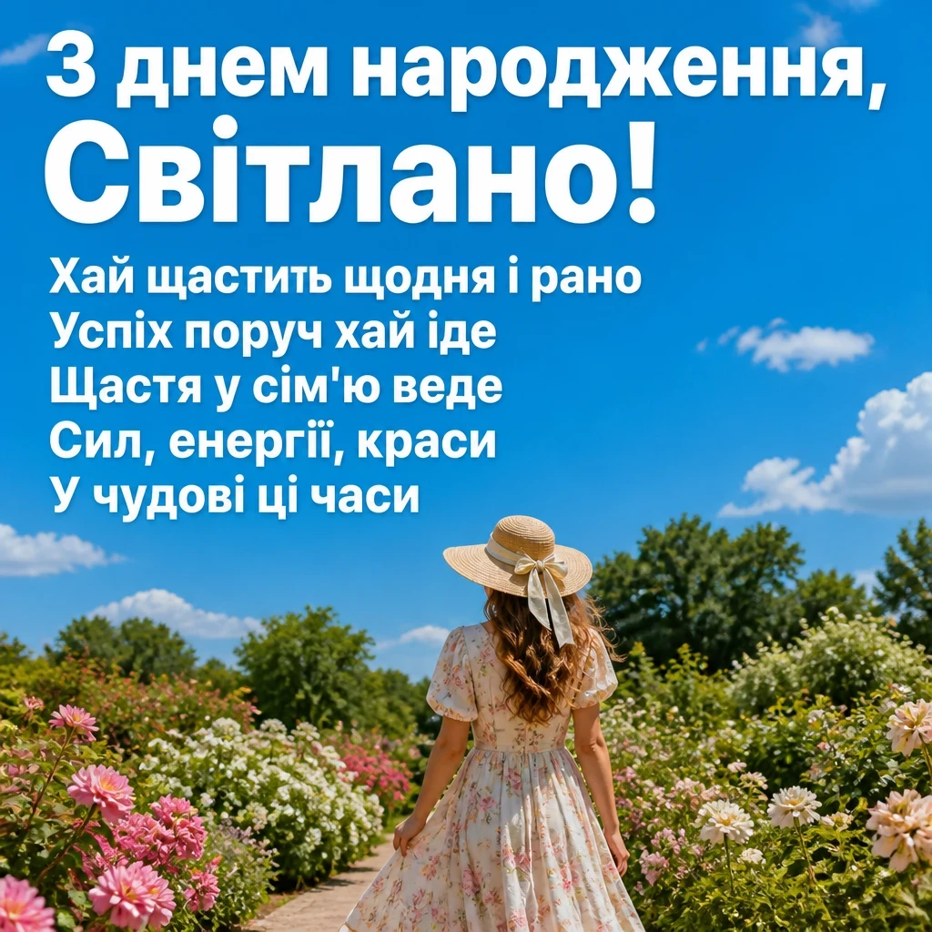 з днем народження світлана