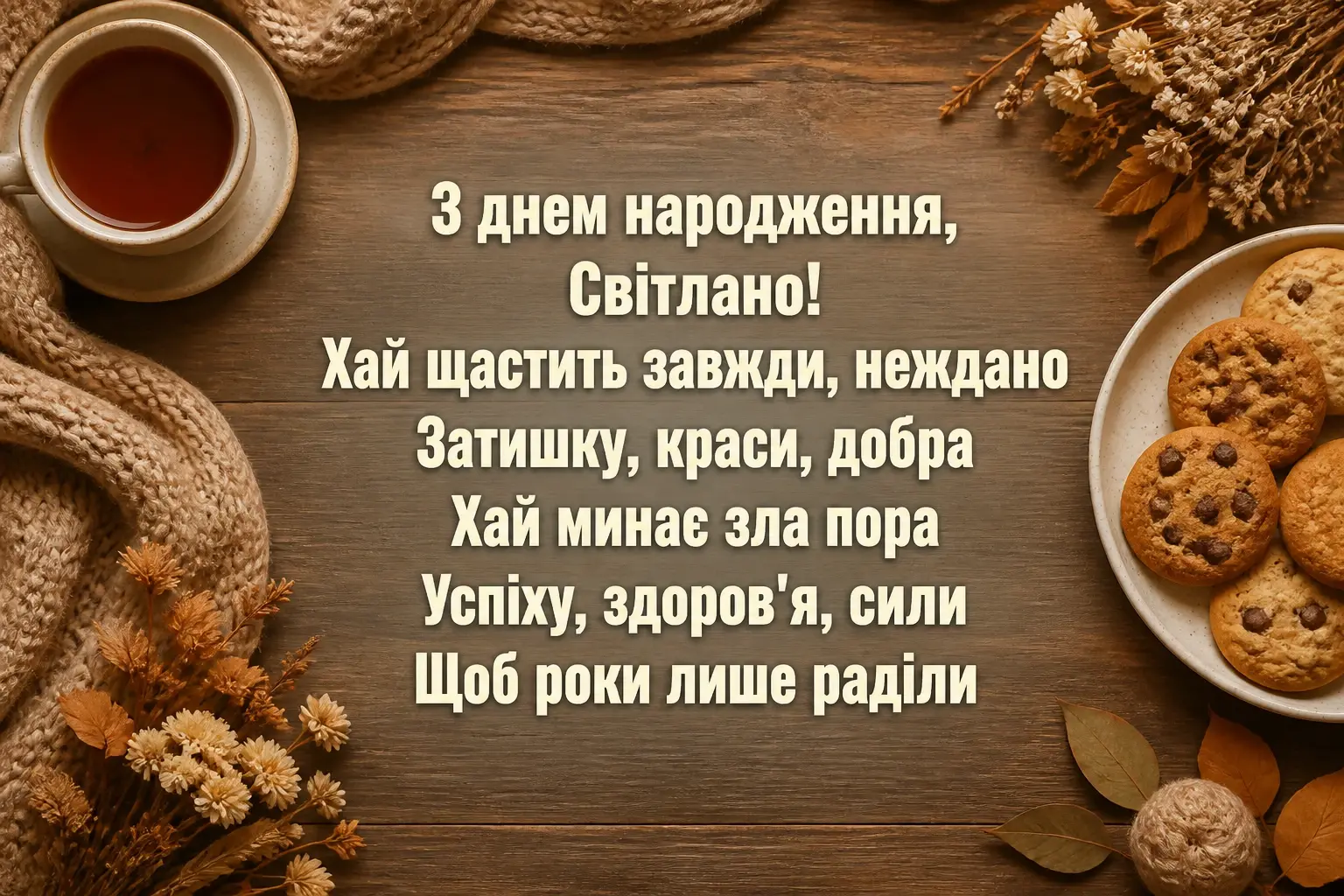 з днем народження світлана
