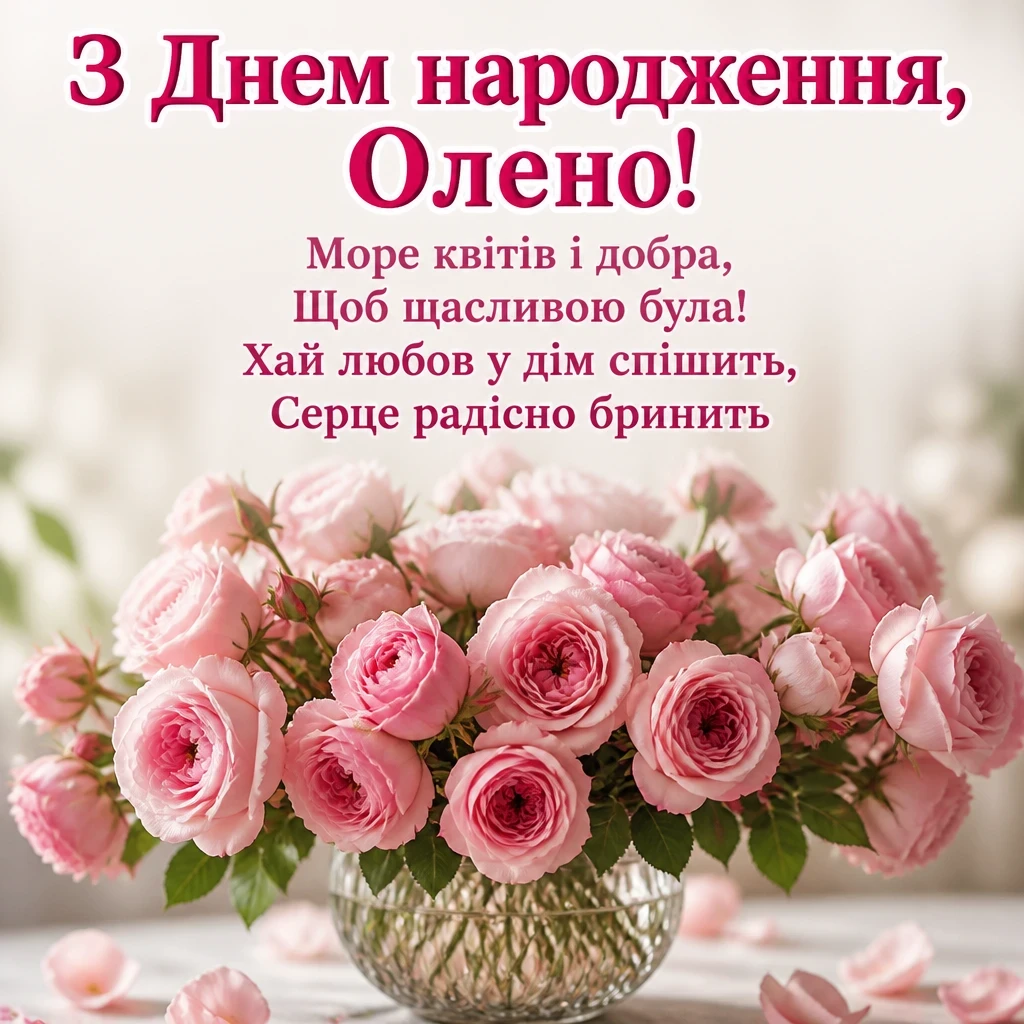з днем народження олена