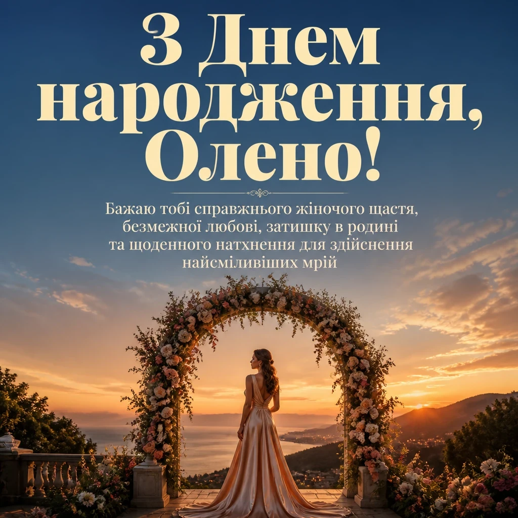 з днем народження олена