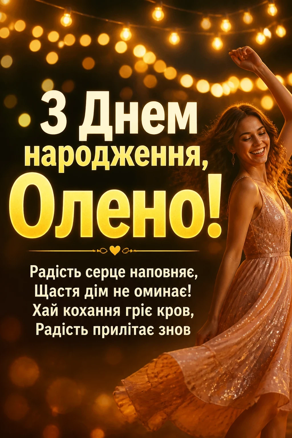 з днем народження олена