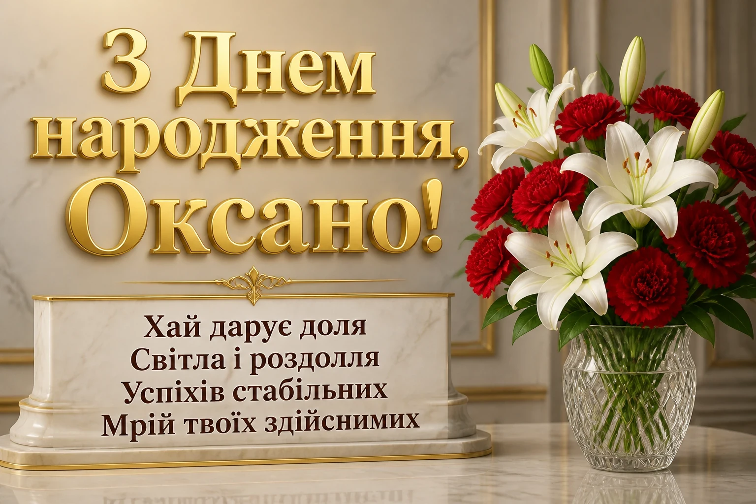 з днем народження оксана