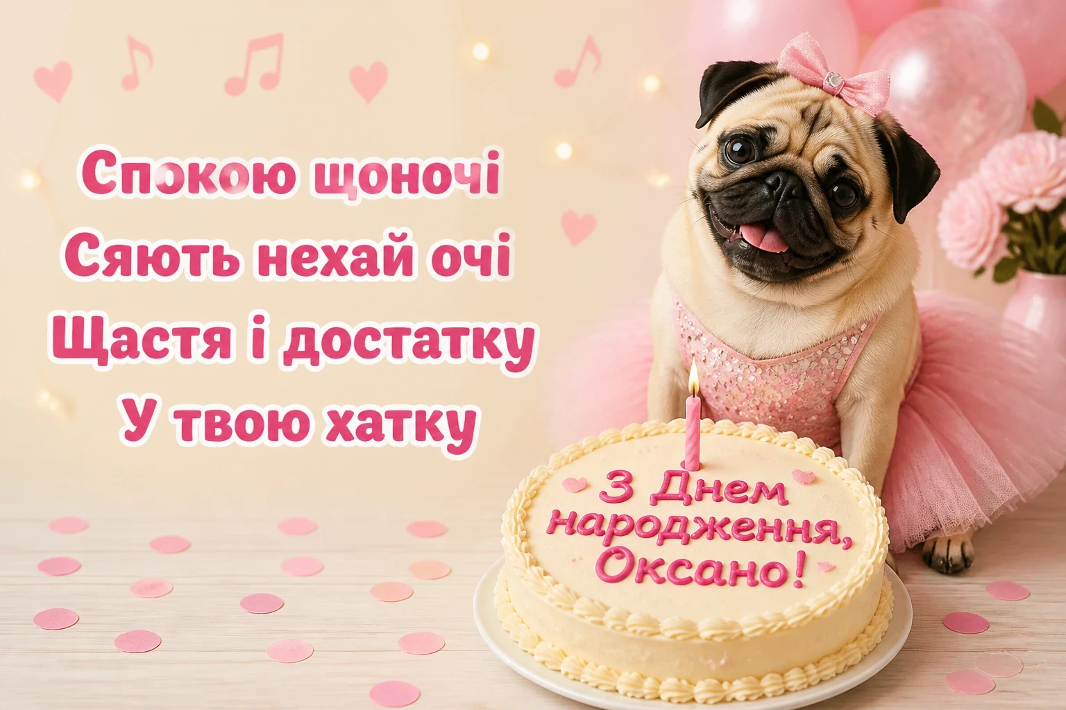 з днем народження оксана