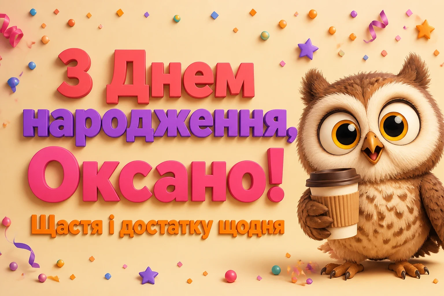 з днем народження оксана