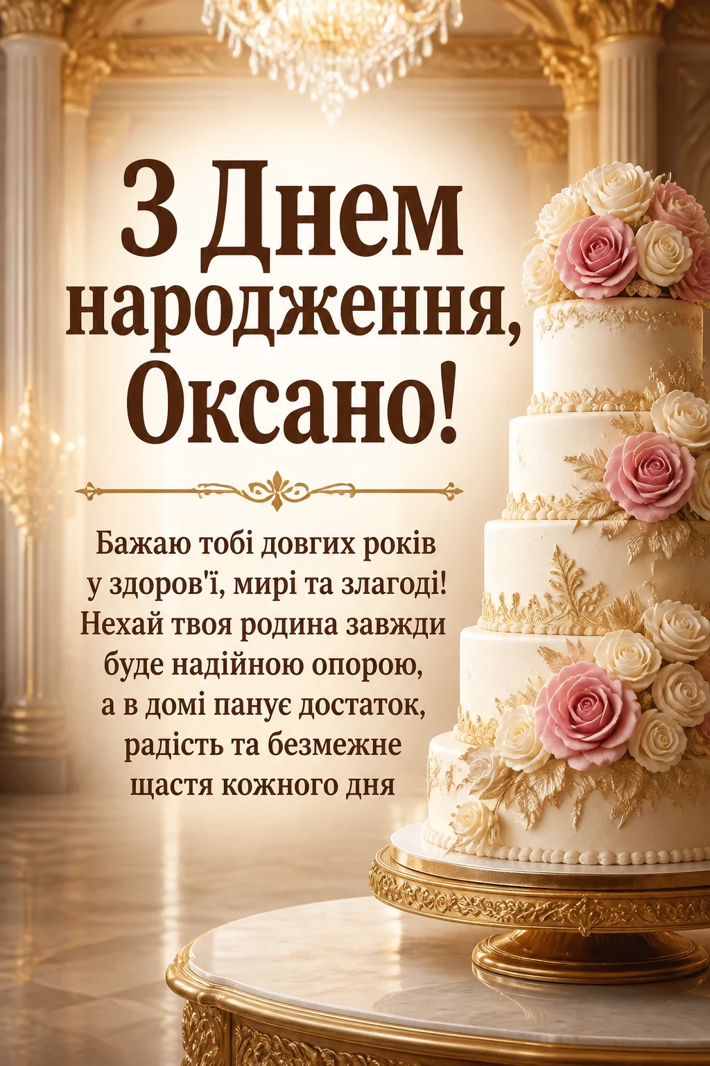 з днем народження оксана
