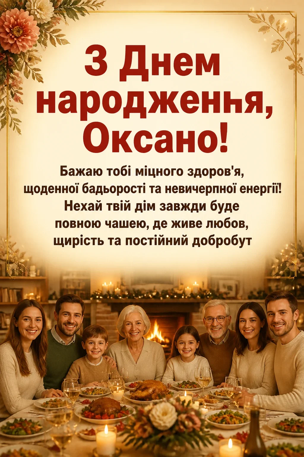 з днем народження оксана