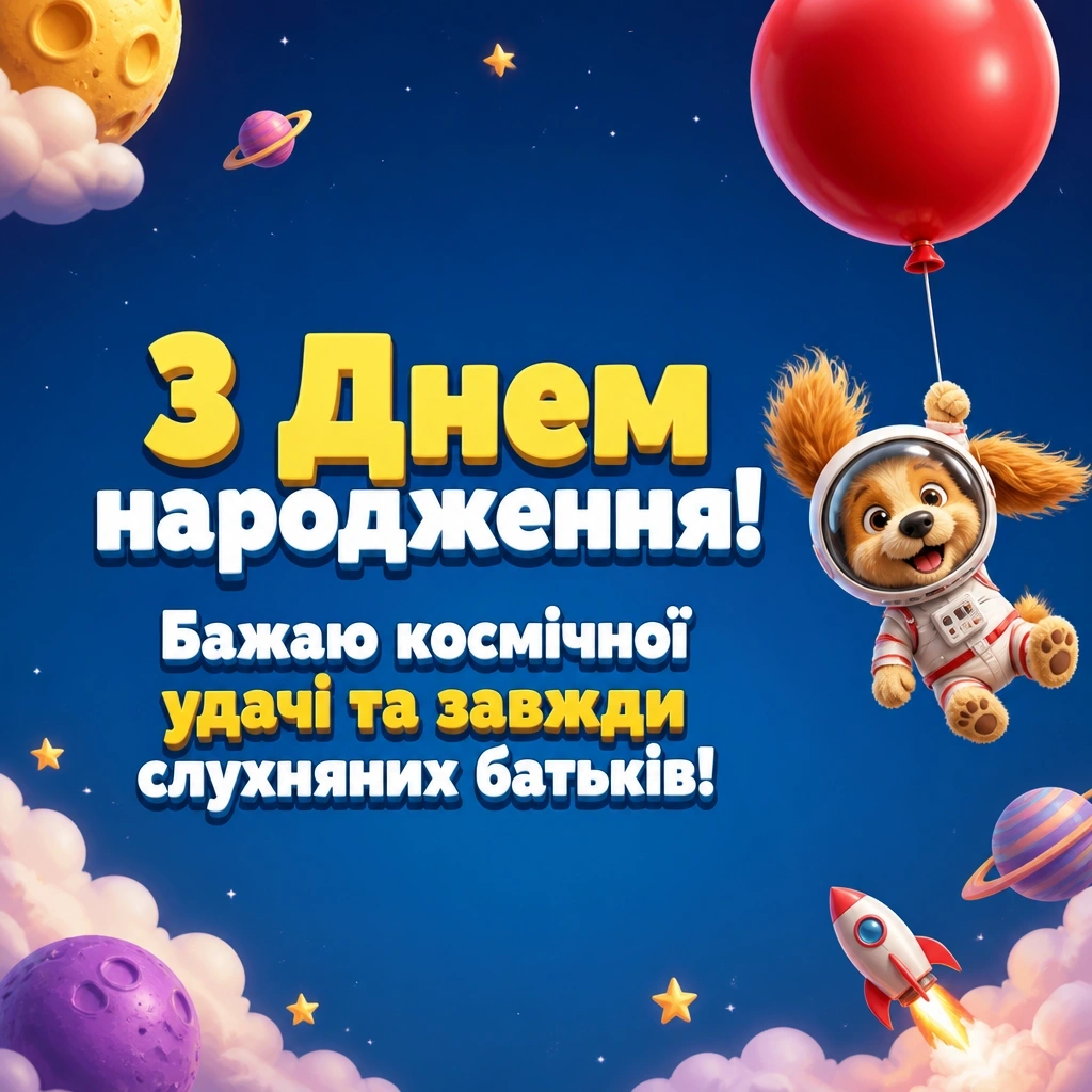 привітання хлопчика з днем народження