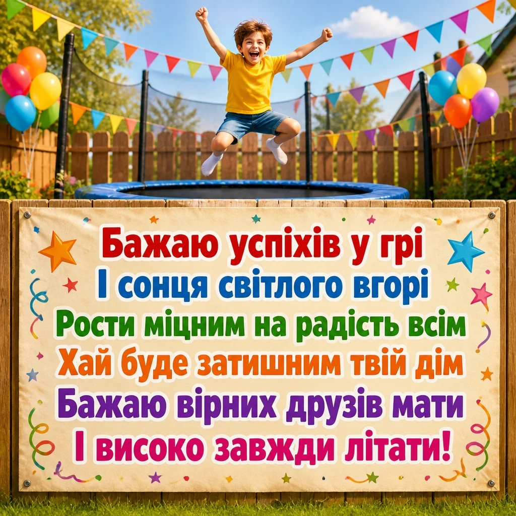привітання хлопчика з днем народження