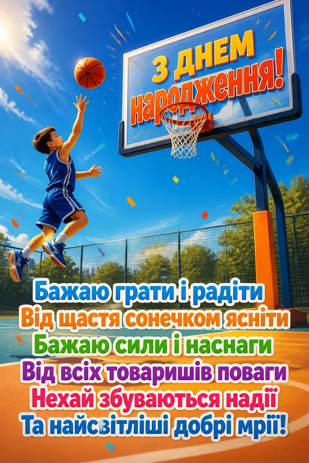 привітання хлопчика з днем народження