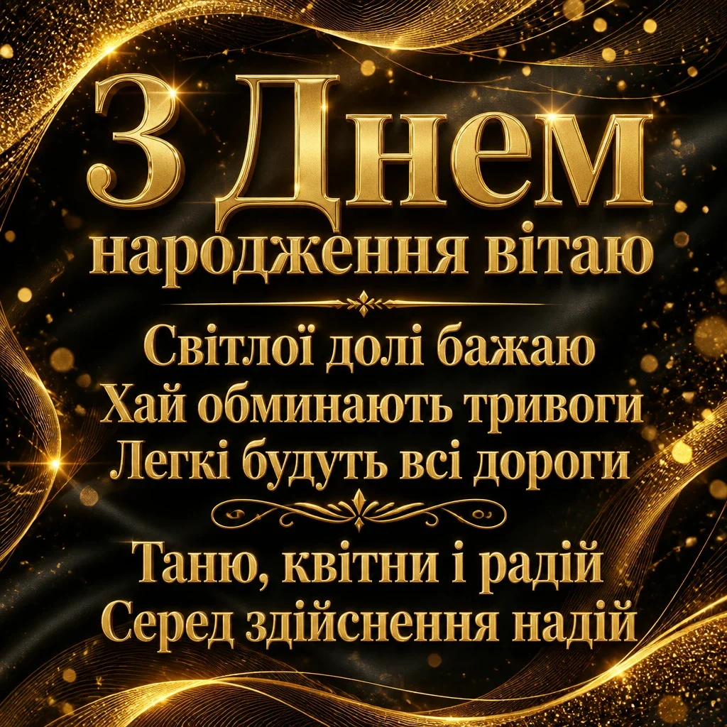з днем народження тетяна