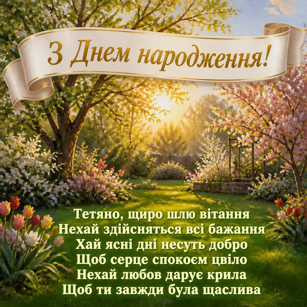 з днем народження тетяна