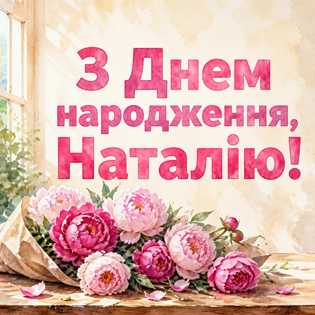 з днем народження наталія