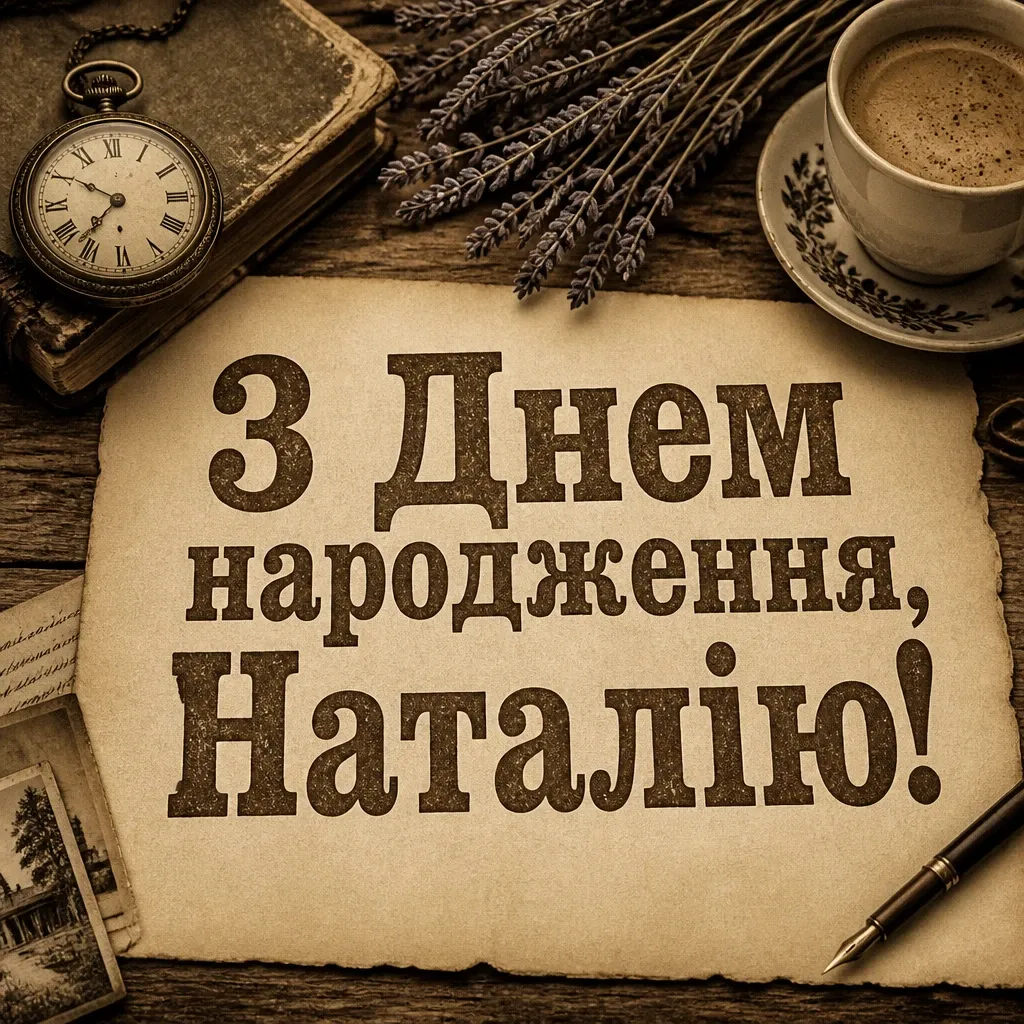 з днем народження наталія