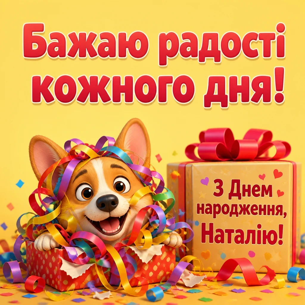 з днем народження наталія