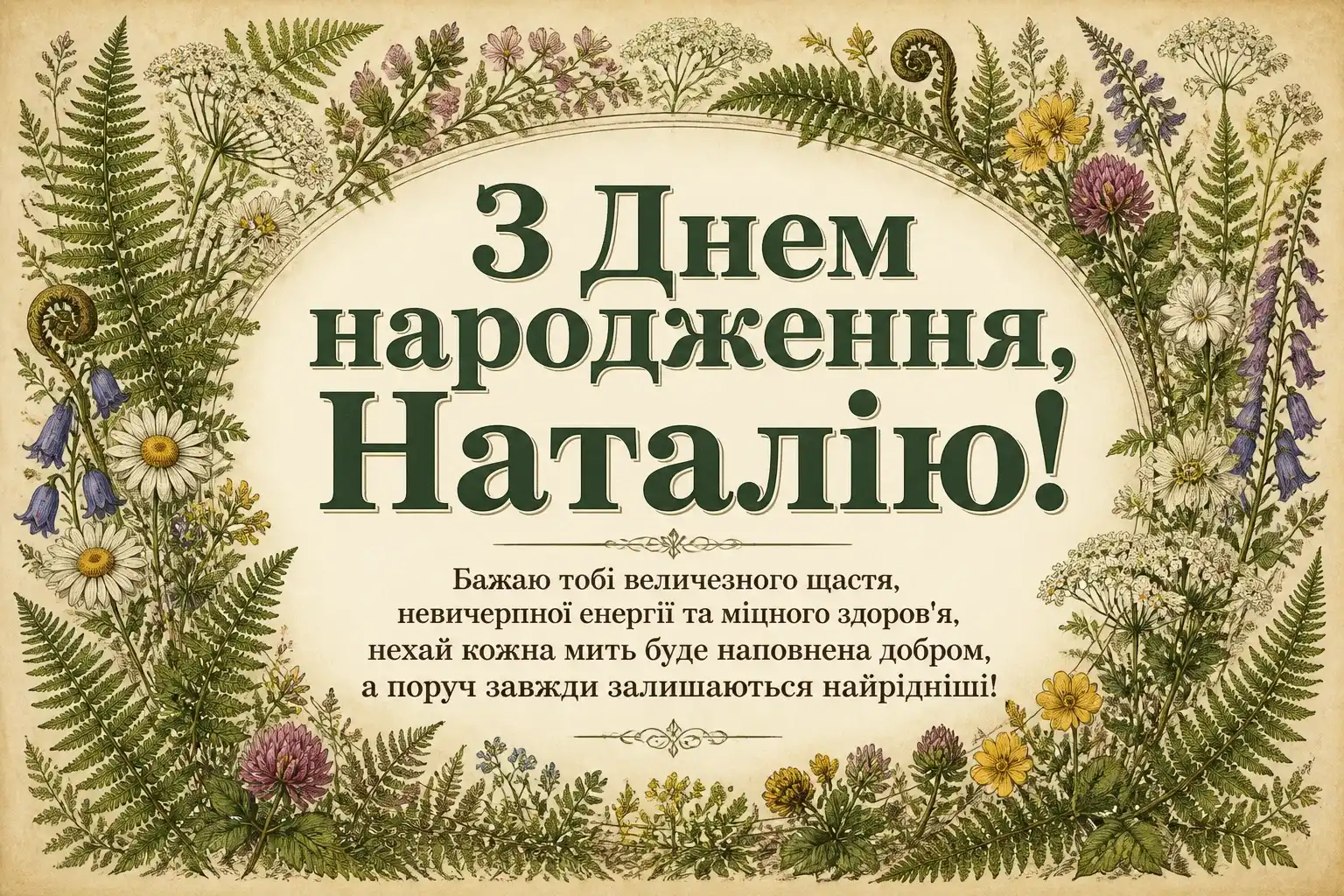 з днем народження наталія