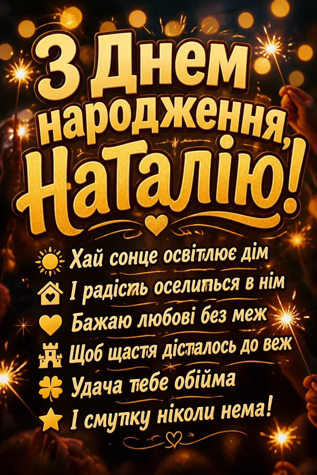 з днем народження наталія