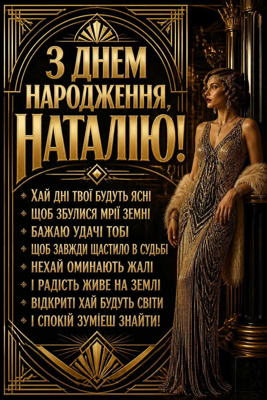 з днем народження наталія