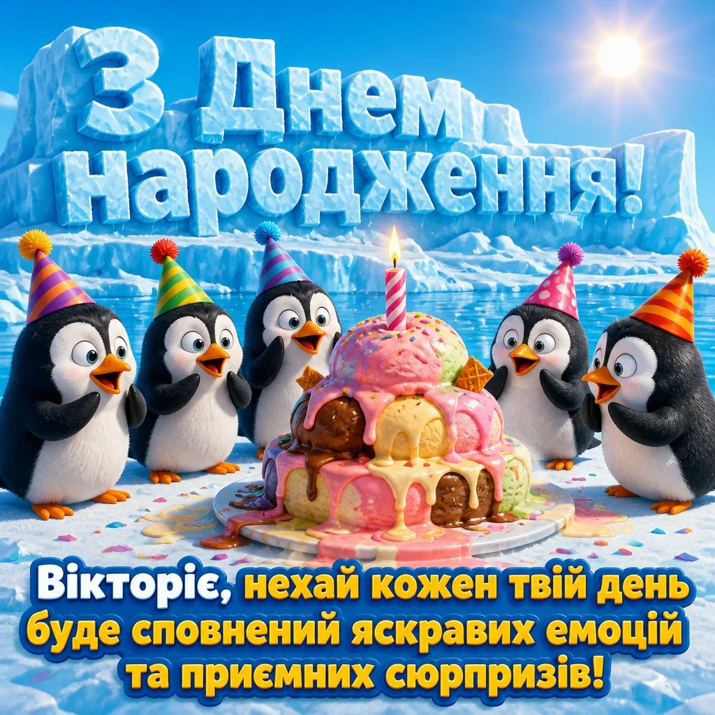 з днем народження вікторія