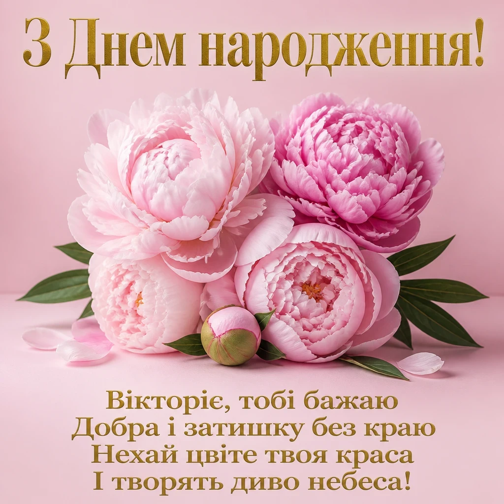 з днем народження вікторія