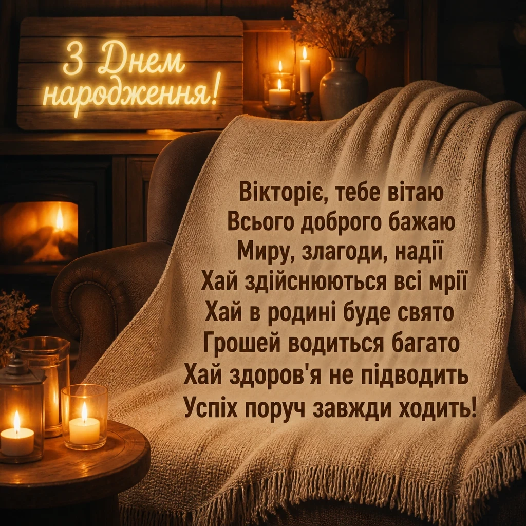 з днем народження вікторія