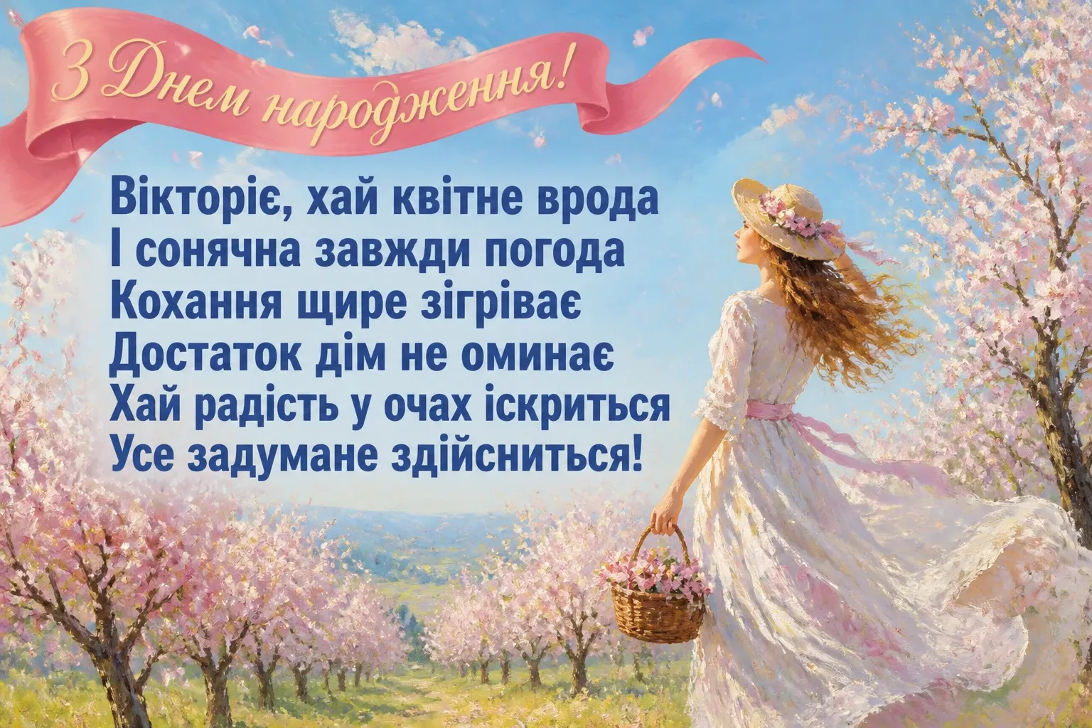 з днем народження вікторія