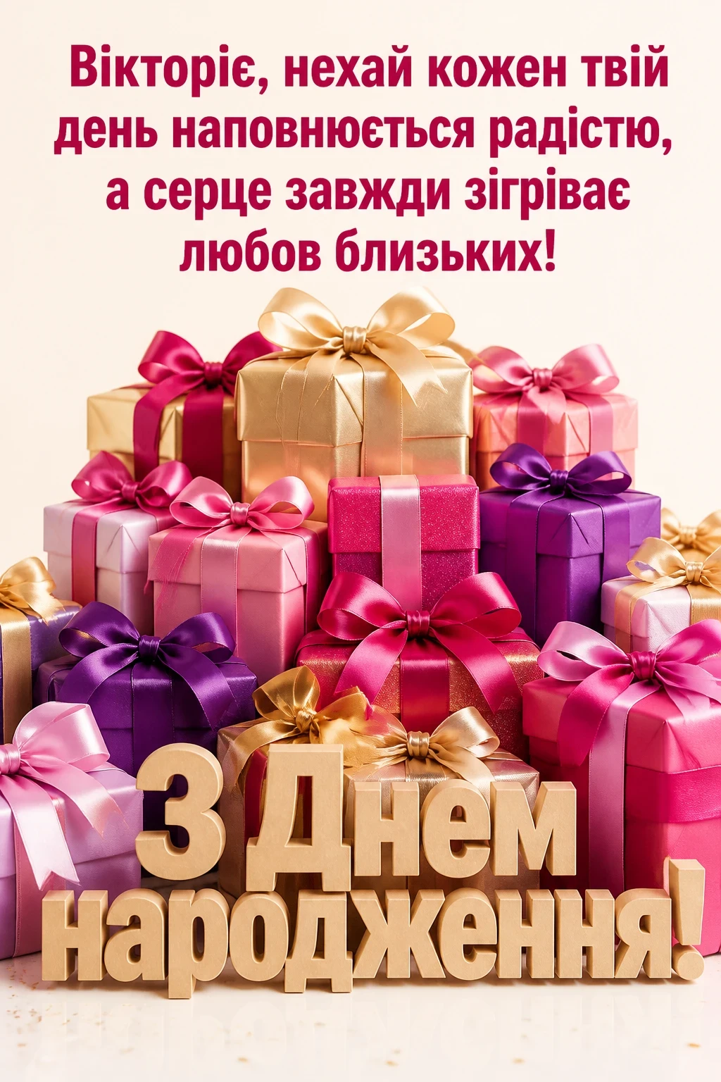 з днем народження вікторія