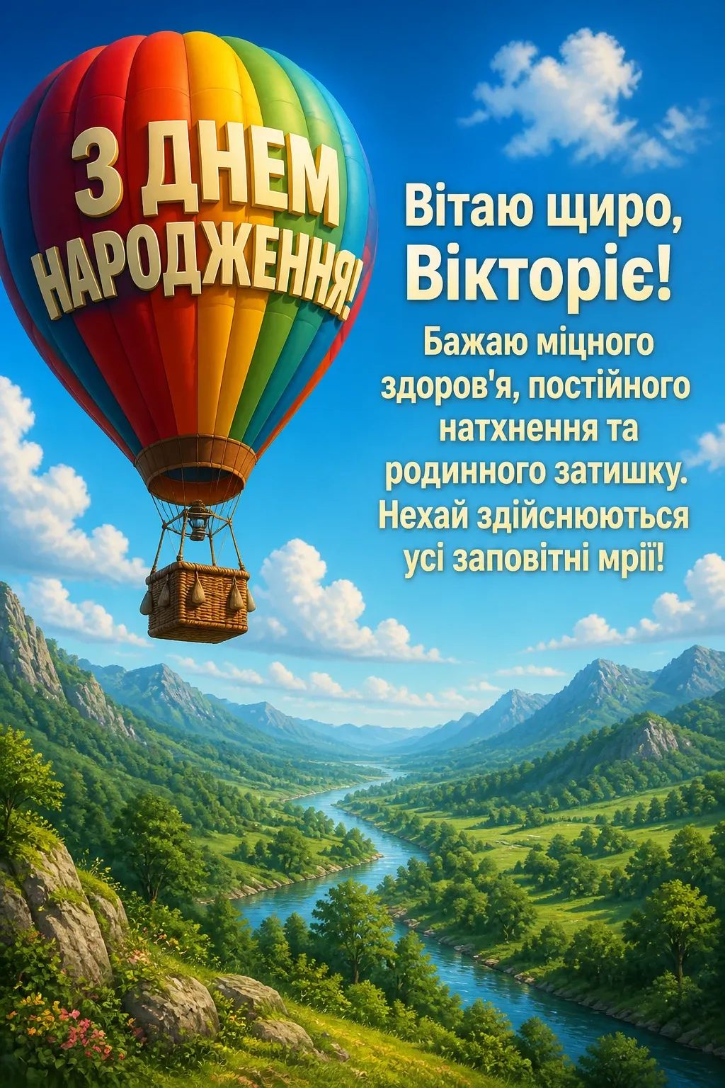 з днем народження вікторія