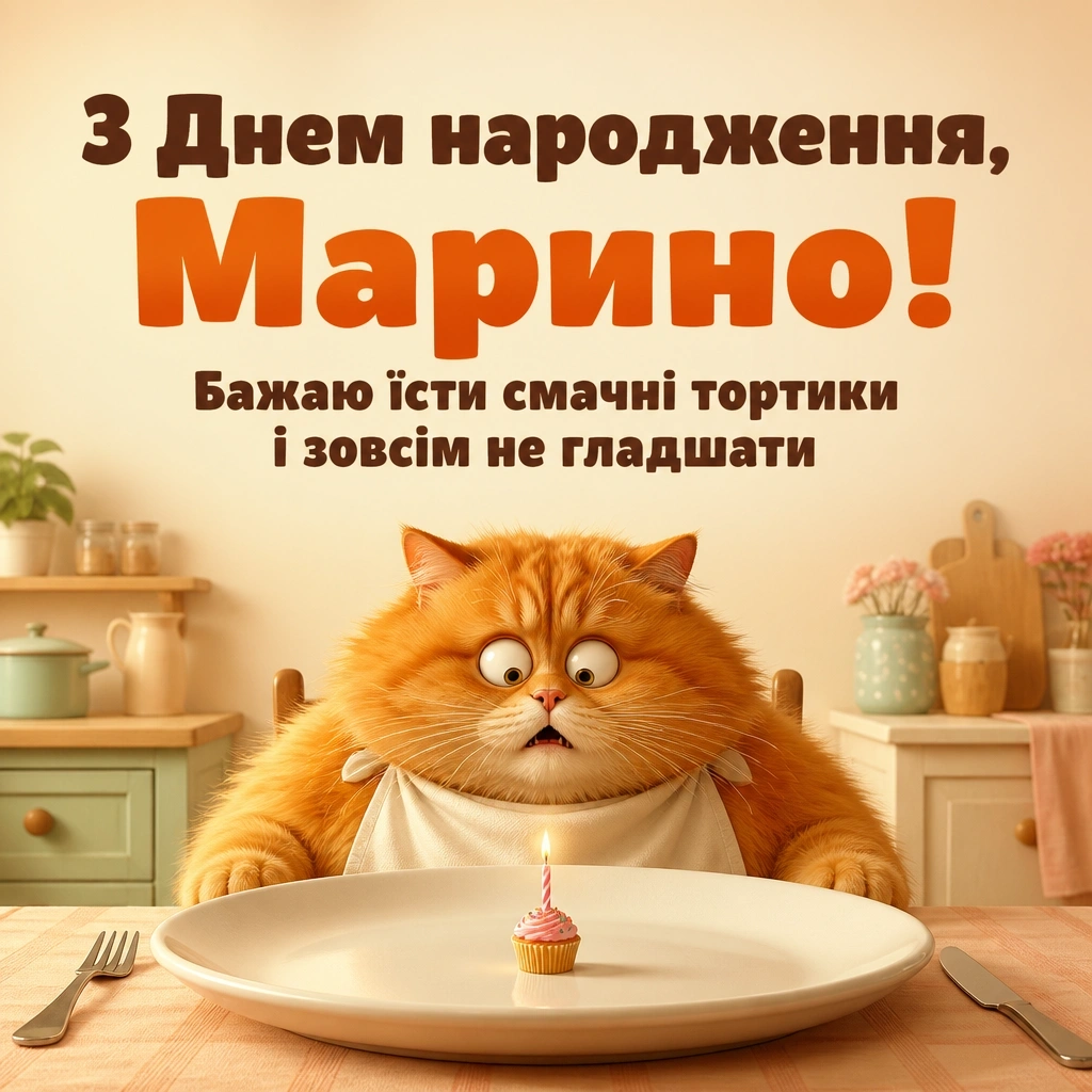 з днем народження марина