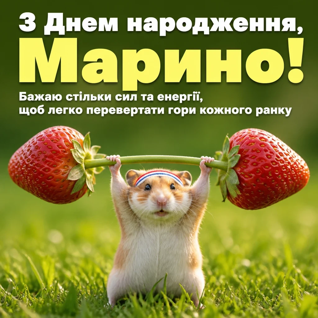 з днем народження марина
