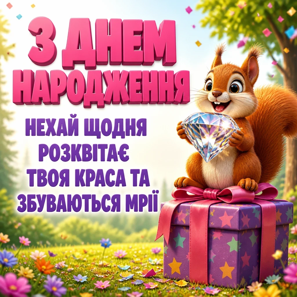 привітання з днем народження для жінок