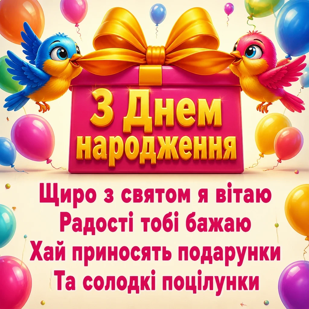 привітання з днем народження для жінок