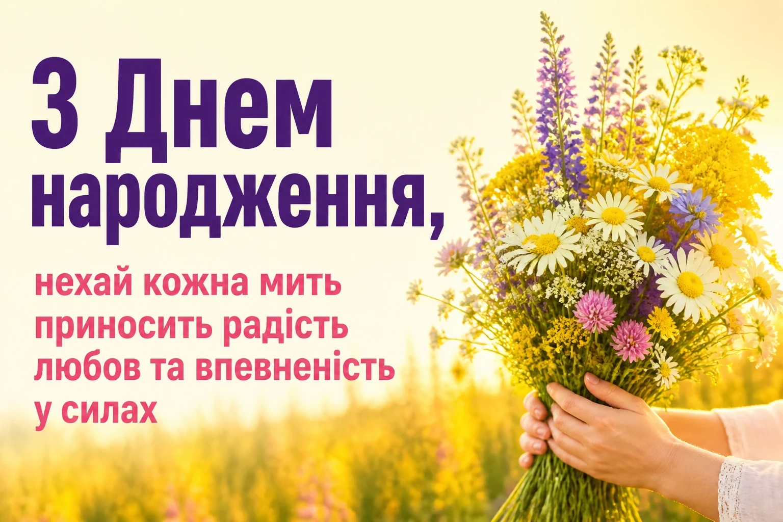 привітання з днем народження для жінок
