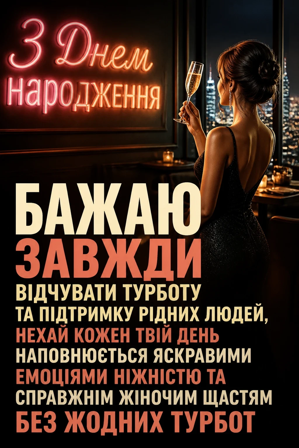 привітання з днем народження для жінок