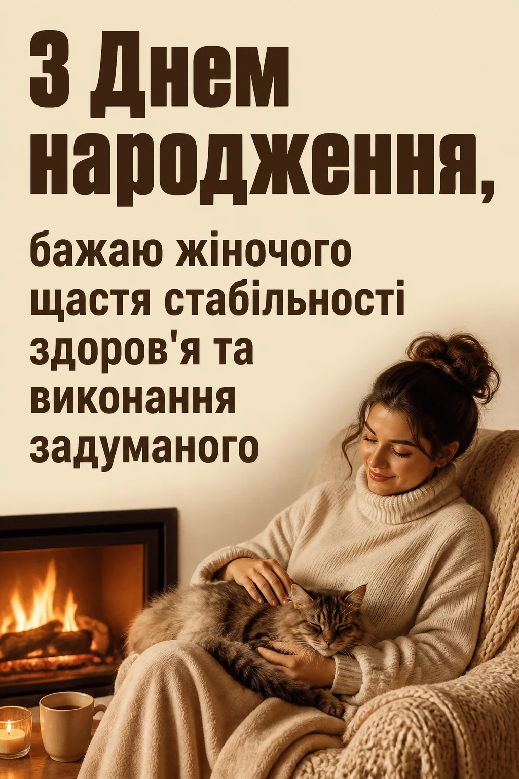 привітання з днем народження для жінок