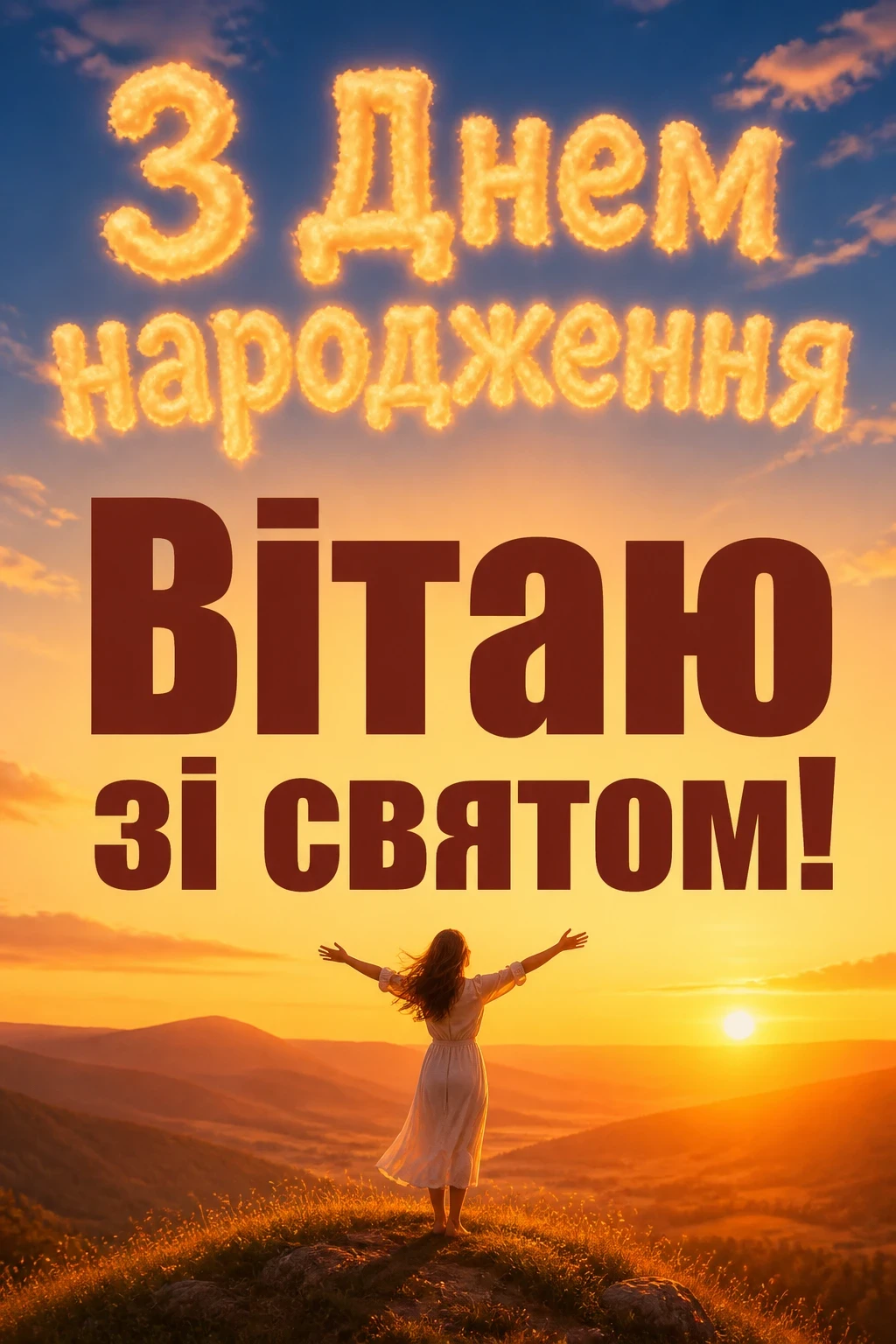 привітання з днем народження для жінок
