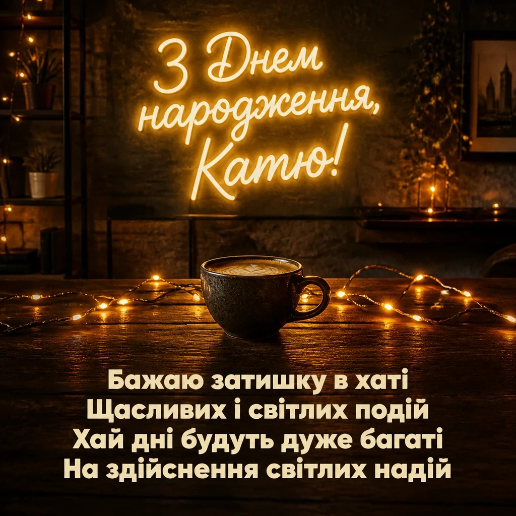 з днем народження катя
