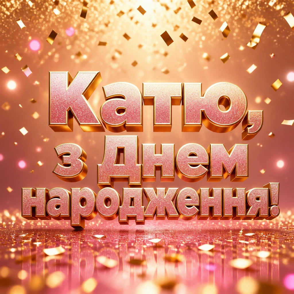 з днем народження катя