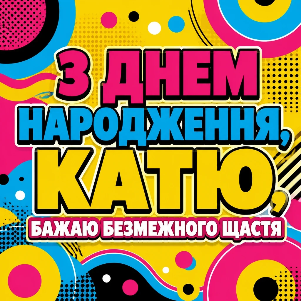 з днем народження катя