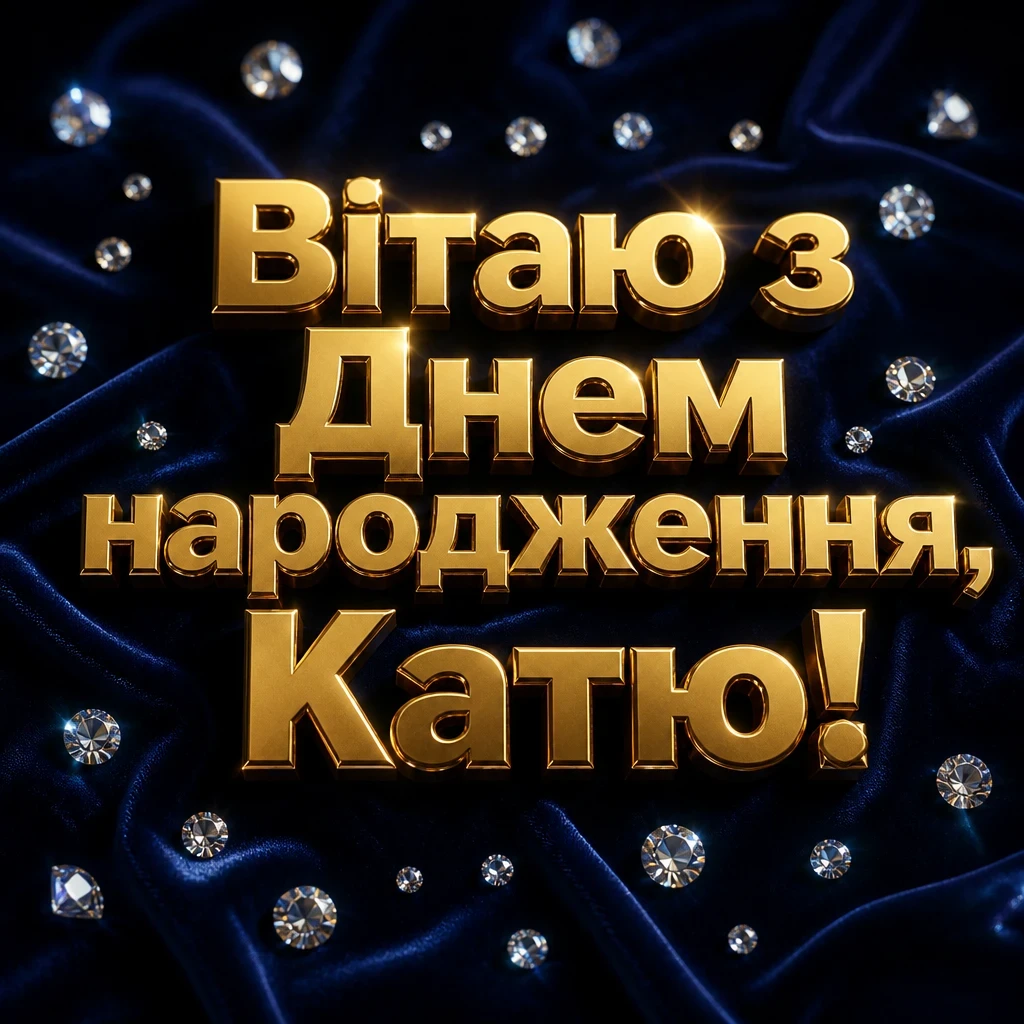 з днем народження катя
