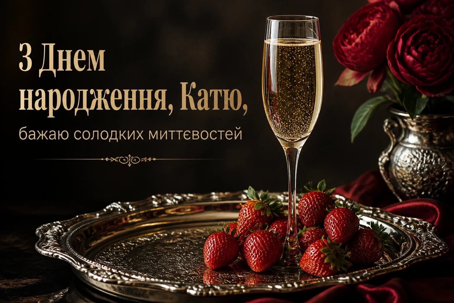 з днем народження катя