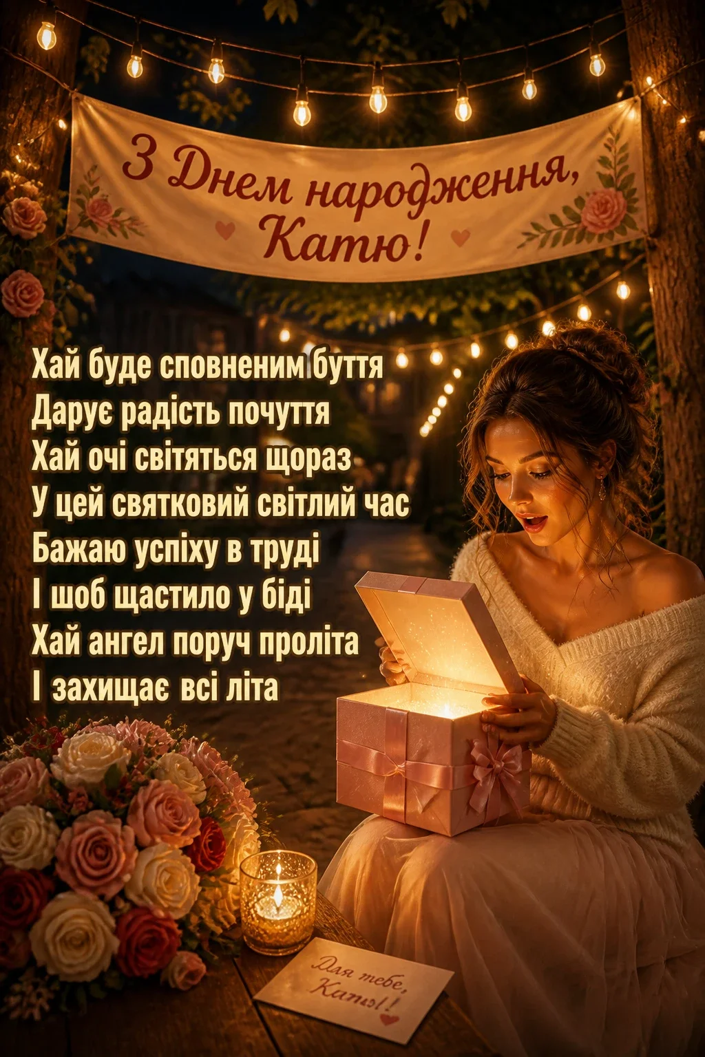 з днем народження катя