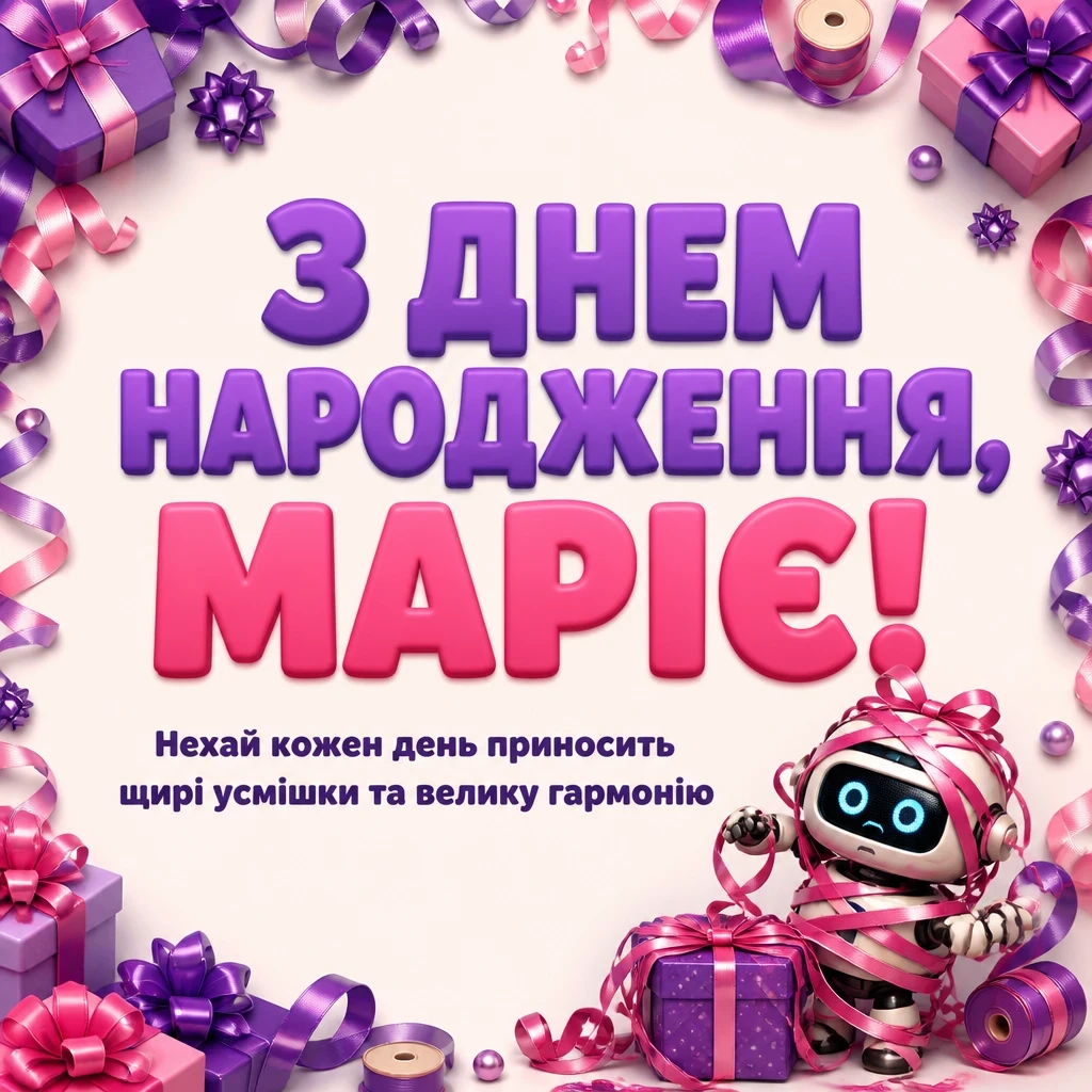 з днем народження марія